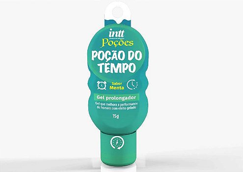 Gel Prolongador Masculino Poção do Tempo Menta 15g Intt