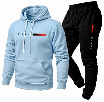 Conjunto Moletom Unissex - Calça e Casaco Estampa Paris Coleção 2026