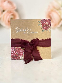Caixa Vermelho Marsala - Coleção 2027