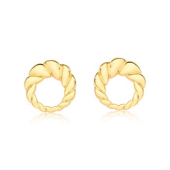 Brinco Croissant Liso Dourado
