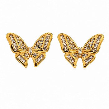 Brinco Borboleta Dourado