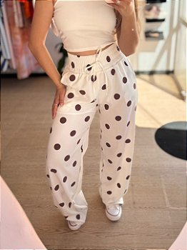 Calça Poá Choco