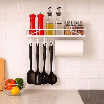 Suporte de Cozinha com Ganchos