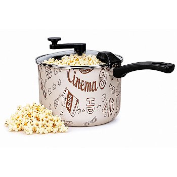 " Pipoqueira & Panela Antiaderente Com Design N20 / 4,5L
