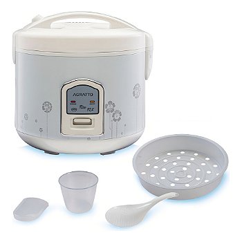 "Panela De Arroz Elétrica Riso PA6X Branco Agratto 127v/ 220v"