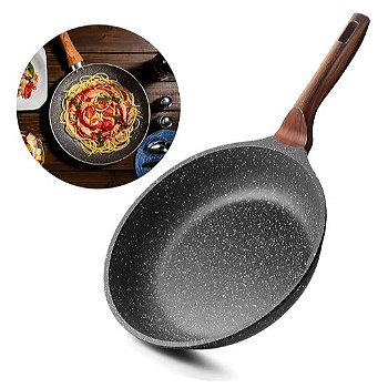 "Frigideira Cerâmica Antiaderente Premium 28cm Indução e Gás com Tampa de Vidro Cozinha Sem Grudar"