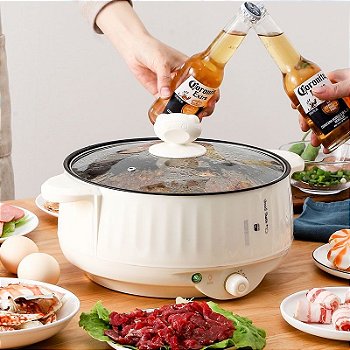 "Panela Elétrica De Camada Única/Dupla , 20 cm , 220V , 1-2 Pessoas , Antiaderente Doméstica Quente De Arroz , Eletrodomé"