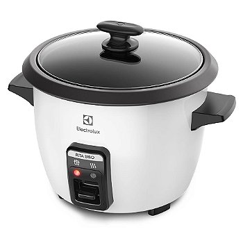 "Panela de Arroz Elétrica Electrolux por Rita Lobo 1,3L Branca Efficient RCB50"