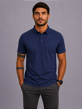 Polo Tecnológica Azul Marinho