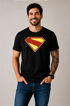 Camiseta Algodão Premium Estampa Superman
