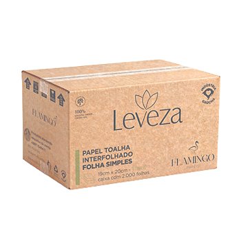 Papel Toalha Interfolhado Fs 19x20cm 2.000fls Leveza