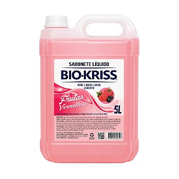 Sabonete Líquido Frutas Vermelhas Biokriss 5L