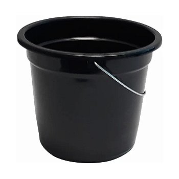 Balde Plástico Preto 7L Shangrilá