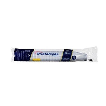Copo Descartável Cristal Copo Transparente 180ml c/100un