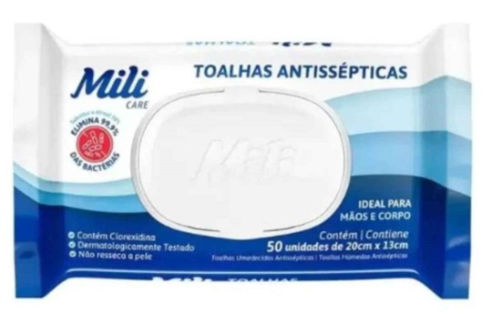 Toalha Antisséptica Mili