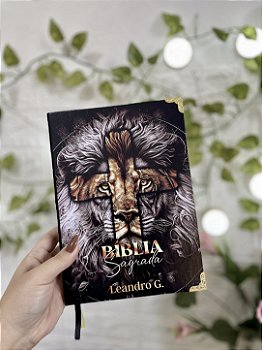 Bíblia Média ARC Masculina - Letra Média Leão