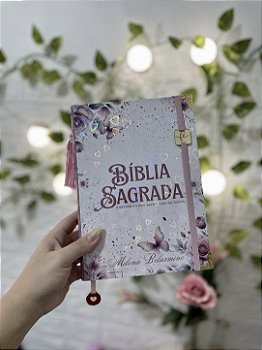 Bíblia Média ARC - Letra Média - Borboletas Florida