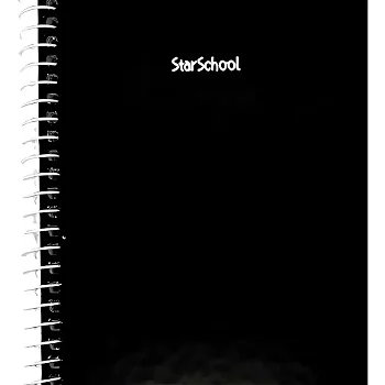 CADERNO UNIVERSITÁRIO STARSCHOOL 10 MATÉRIAS PRETO