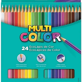 LÁPIS COR MULTI COLOR 24 CORES