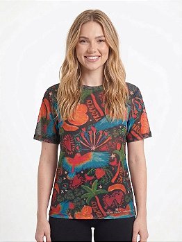 Blusão Tule Jungle Tropical