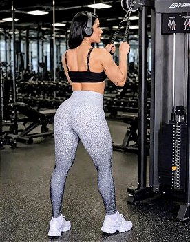 Calça Legging Suplex Premium Degrade Cós Alto