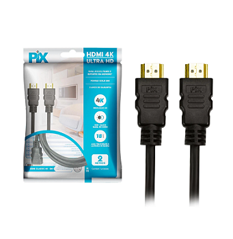 Cabo HDMI 2.0 4K 2m Pix Ultra HD