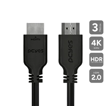 Cabo HDMI 2.0 Pcyes 4K 60Hz 3m