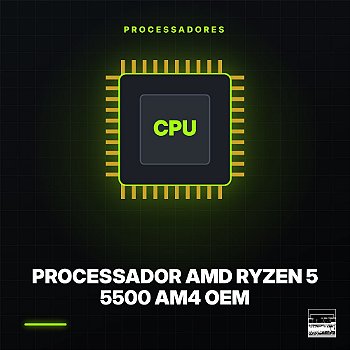 Processador AMD Ryzen 5 5500 AM4 OEM