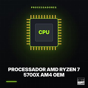 Processador AMD Ryzen 7 5700X AM4 OEM