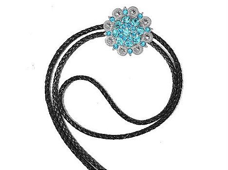 Gravata Floral Country Estilo Bolo Tie