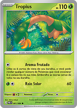 Tropius (001/084) - Reverse Foil - Escuridão Absoluta