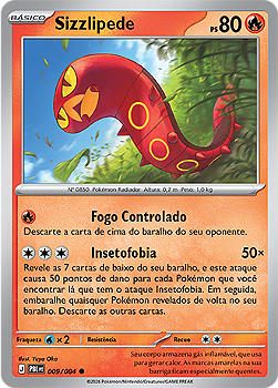 Sizzlipede (009/084) - Reverse Foil - Escuridão Absoluta