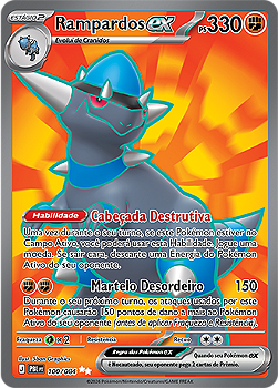 Rampardos EX (100/084) - Full Art - Escuridão Absoluta