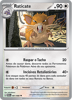 Raticate (061/088) - Normal - Equilíbrio Perfeito