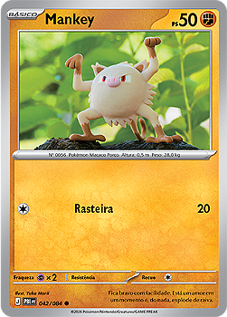Mankey (042/084) - Reverse Foil - Escuridão Absoluta