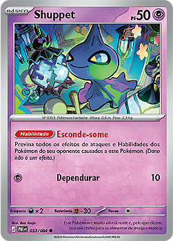 Shuppet (033/084) - Reverse Foil - Escuridão Absoluta