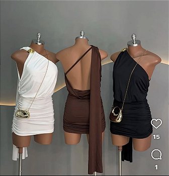 Vestido Feminino Um Ombro Só
