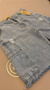 Short Jeans Feminina Cargo