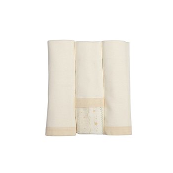 Kit Fralda com Bainha + Paninho de Boca Estrelinha