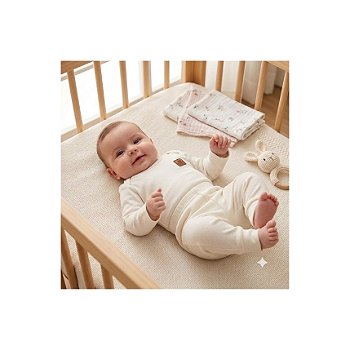 Conjunto Liso Algodão Pima Off White Tam P