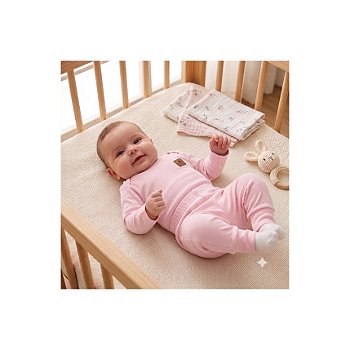 Conjunto Liso Algodão Pima Rosa Tam P