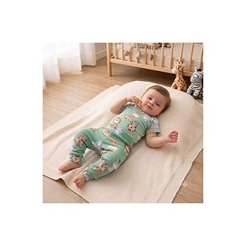 Conjunto Estampado Suedine Menino Safari Tam P
