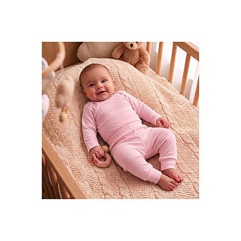 Conjunto Liso Algodão Pima Rosa Tam M