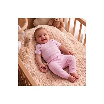 Conjunto Liso Algodão Pima Rosa Tam M