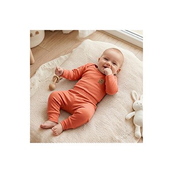 Conjunto Liso Algodão Pima Laranja Tam G