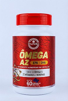 KIT 1 Ômega 3 A-Z - 20 Vitaminas e Minerais + EPA DHA + 1 Colágeno Tipo 2 + CGM