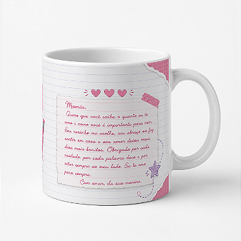 Caneca Dia das Mães – Mãe de Menina