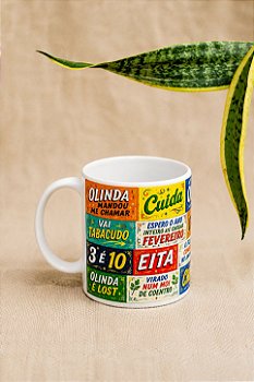 Caneca Expressões Pernambucanas 330 ml Cerâmica