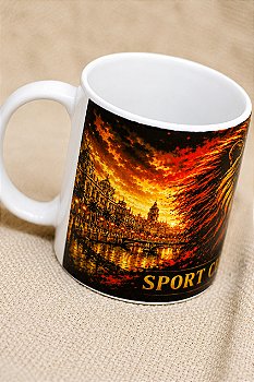 Caneca Sport 330 ml Cerâmica Arte Exclusiva