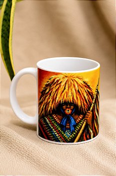 Caneca Cerâmica Caboclo de Lança 330 ml